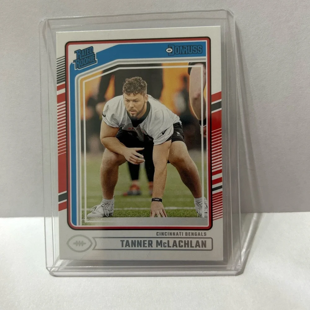 Donruss Rated Rookie Football Card 2024 Tanner McLaughlan #324